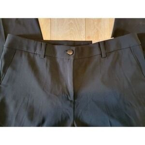 Chico's 2.5R‎ Basic Pants Black Wide Leg Women's US 14 Zup/Button NWT